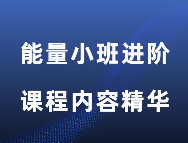 方老师《能量小班进阶课程》
